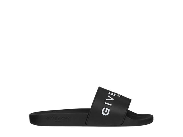 Givenchy Givenchy Paris Flat Sandals In Rubber Black (W) - view 1