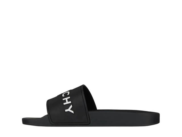 Givenchy Givenchy Paris Flat Sandals In Rubber Black - view 2