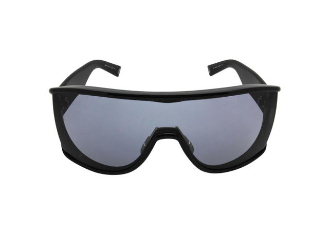 Givenchy Givenchy Pilot Sunglasses In Black Acetate Frame-Lettering With Grey Lens - view 1