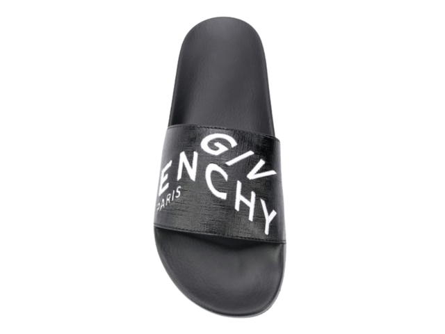 Givenchy Givenchy Refracted Logo Embroidered Slides - view 3