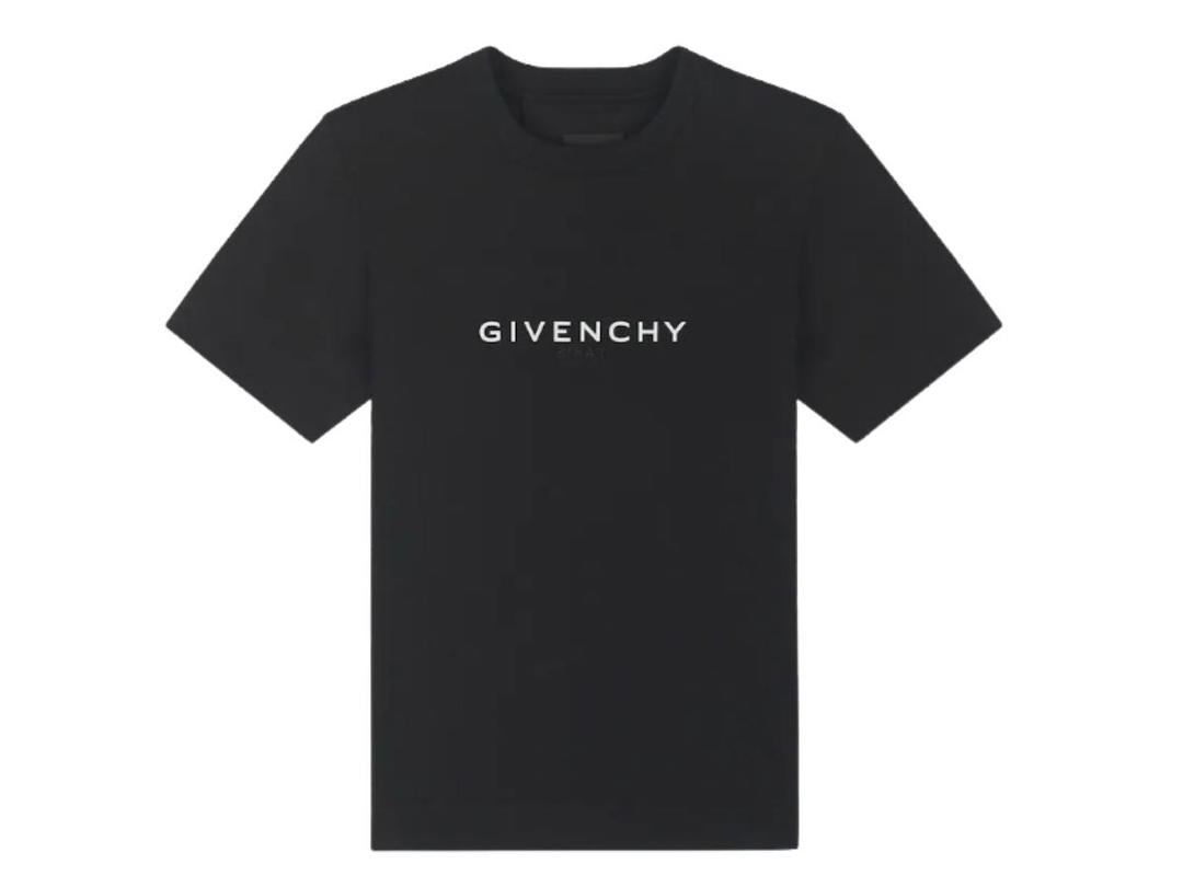 Givenchy Givenchy Reverse Slim Fit T-Shirt Black (Small White 4G)