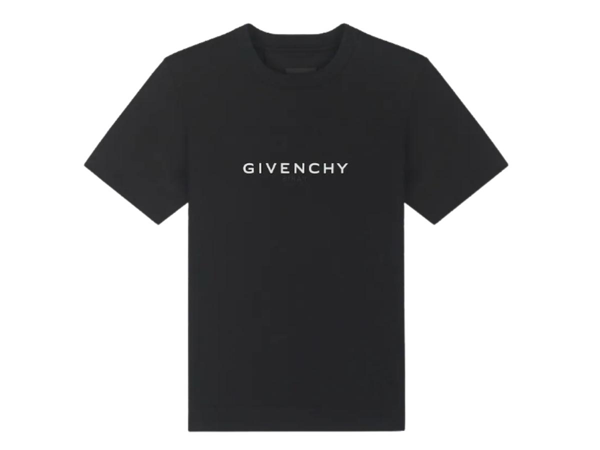 Givenchy Givenchy Reverse Slim Fit T-Shirt Black (Small White 4G)