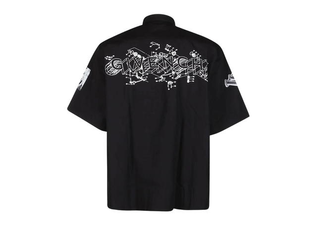 Givenchy Givenchy Schematics Short Sleeve Shirt Black - view 2