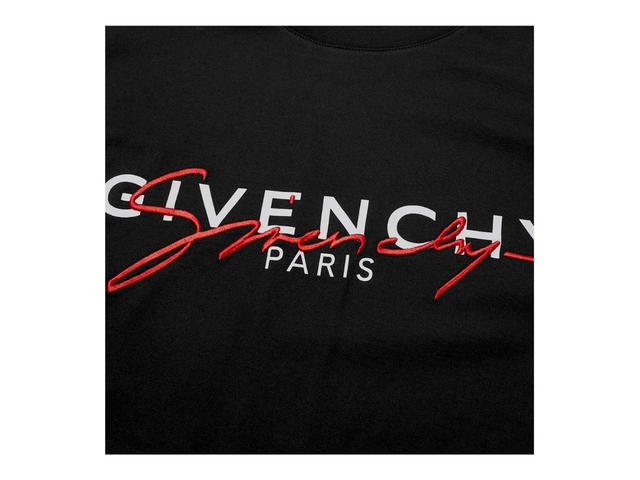 Givenchy Givenchy Signature Embroidered T-Shirt Black & Red - view 2