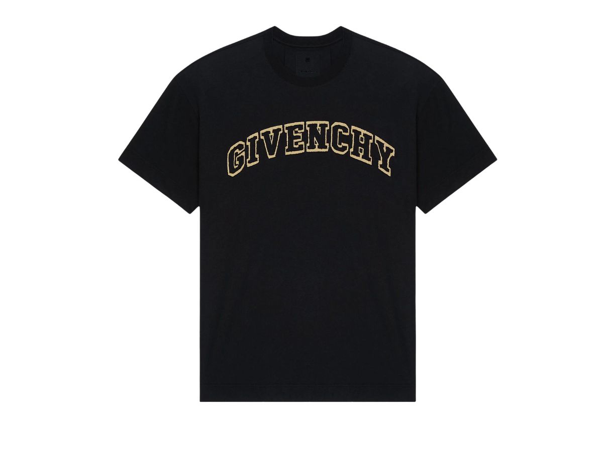 Givenchy Givenchy Slim Fit T-Shirt With Logo Patch Black