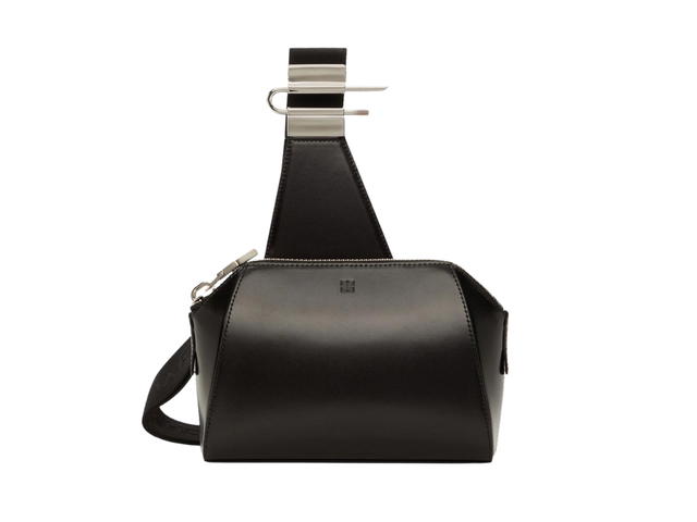Givenchy Givenchy Small Antigona Messenger Bag In Calfskin Leather With Silver-Tone Hardware Black - view 1
