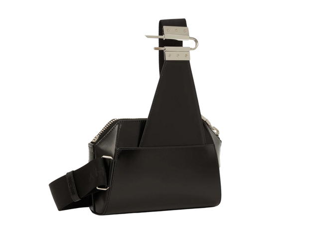 Givenchy Givenchy Small Antigona Messenger Bag In Calfskin Leather With Silver-Tone Hardware Black - view 2