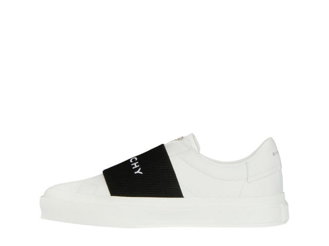 Givenchy Givenchy Sneakers In Leather With Givenchy Webbing White Black - view 2