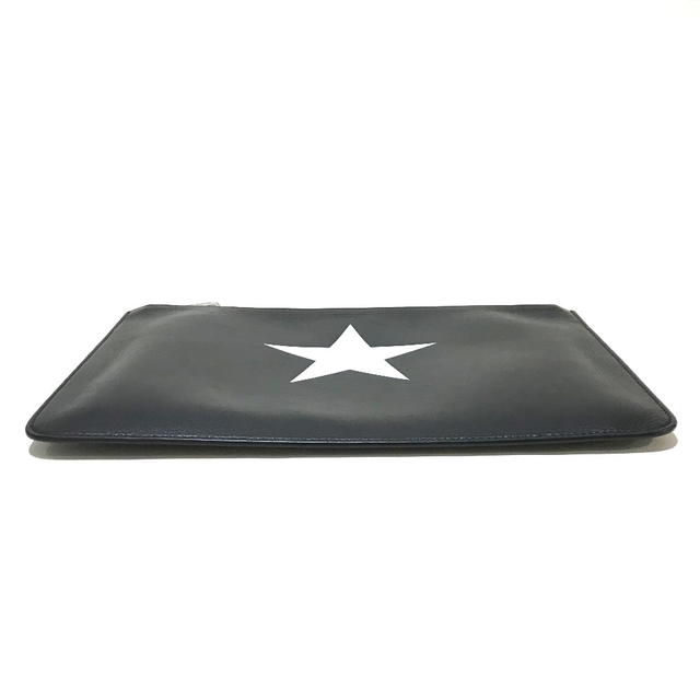 Givenchy GIVENCHY Star design Clutch bag Pouch Black/White Leather - view 4
