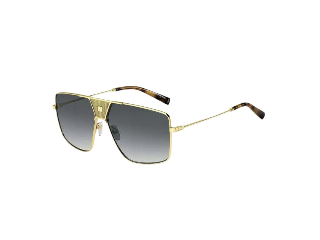 Givenchy Givenchy Sunglasses In Yellow Metal Frame With Grey Lens
