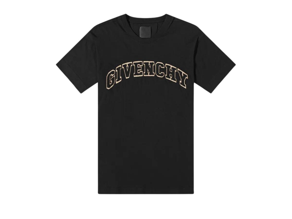 Givenchy Givenchy Varsity Logo Oversized Tee Black