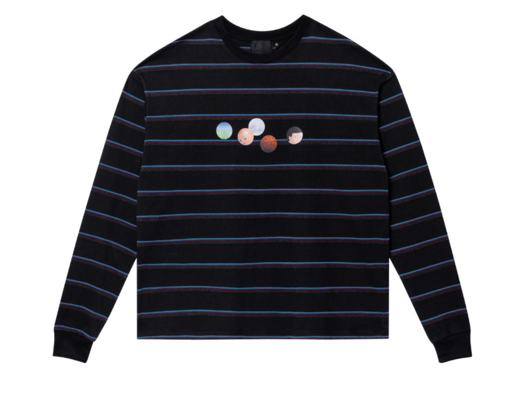 Gongkanthings Gongkan I Didn’t Want To Be In Basketball Class Striped LS Black