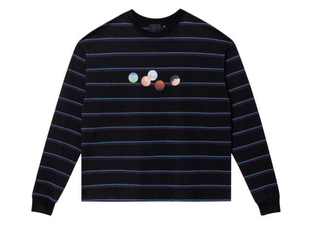 Gongkanthings Gongkan I Didn’t Want To Be In Basketball Class Striped LS Black - view 1