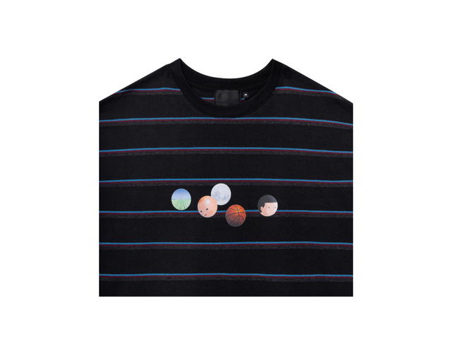 Gongkanthings Gongkan I Didn’t Want To Be In Basketball Class Striped LS Black - view 3