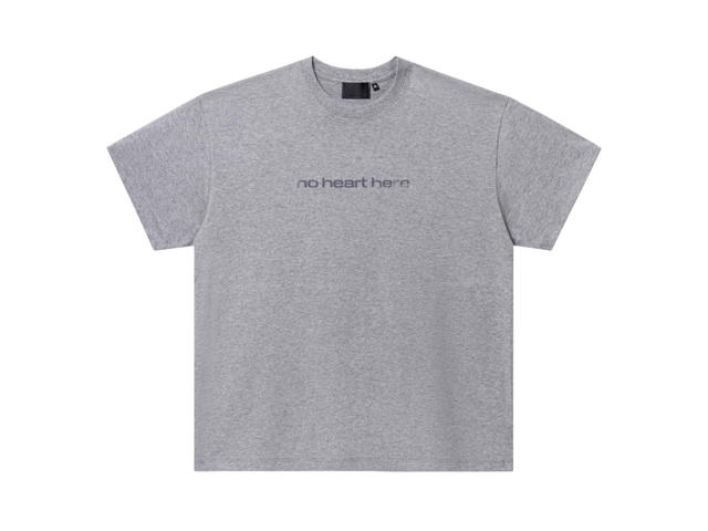 Gongkanthings Gongkan No Heart Here Script Tee Grey - view 1