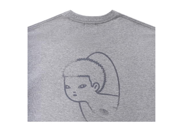Gongkanthings Gongkan No Heart Here Script Tee Grey - view 3