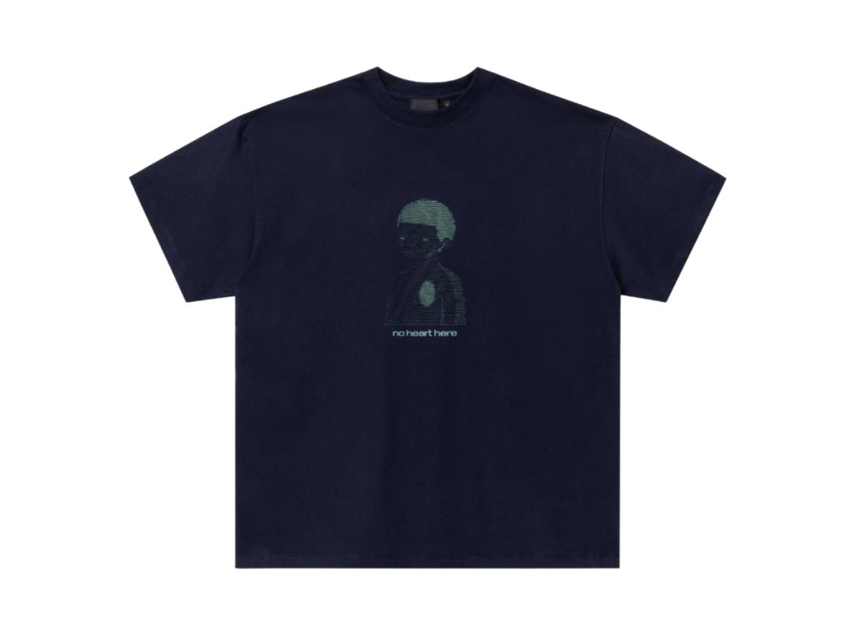 Gongkanthings Gongkan No Heart Here Tee Blue