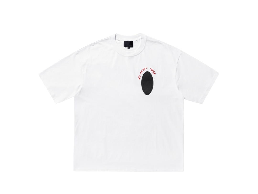 Gongkanthings Gongkan No Heart Here Tee Short Sleeve White