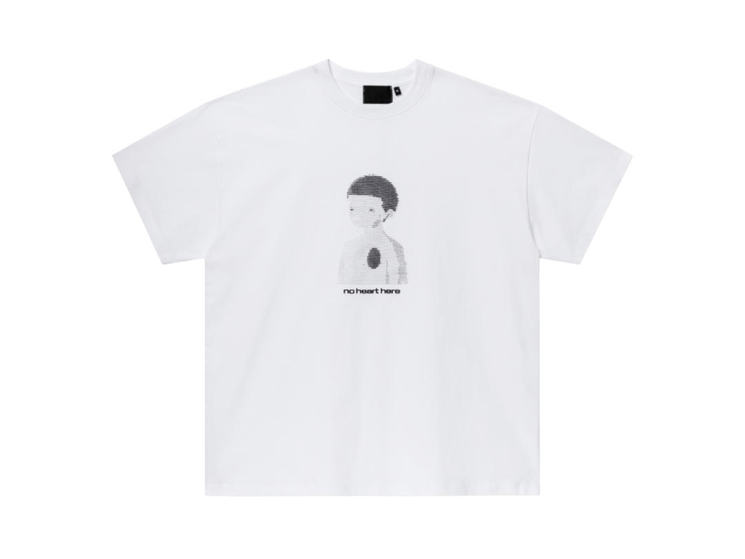 Gongkanthings Gongkan No Heart Here Tee White