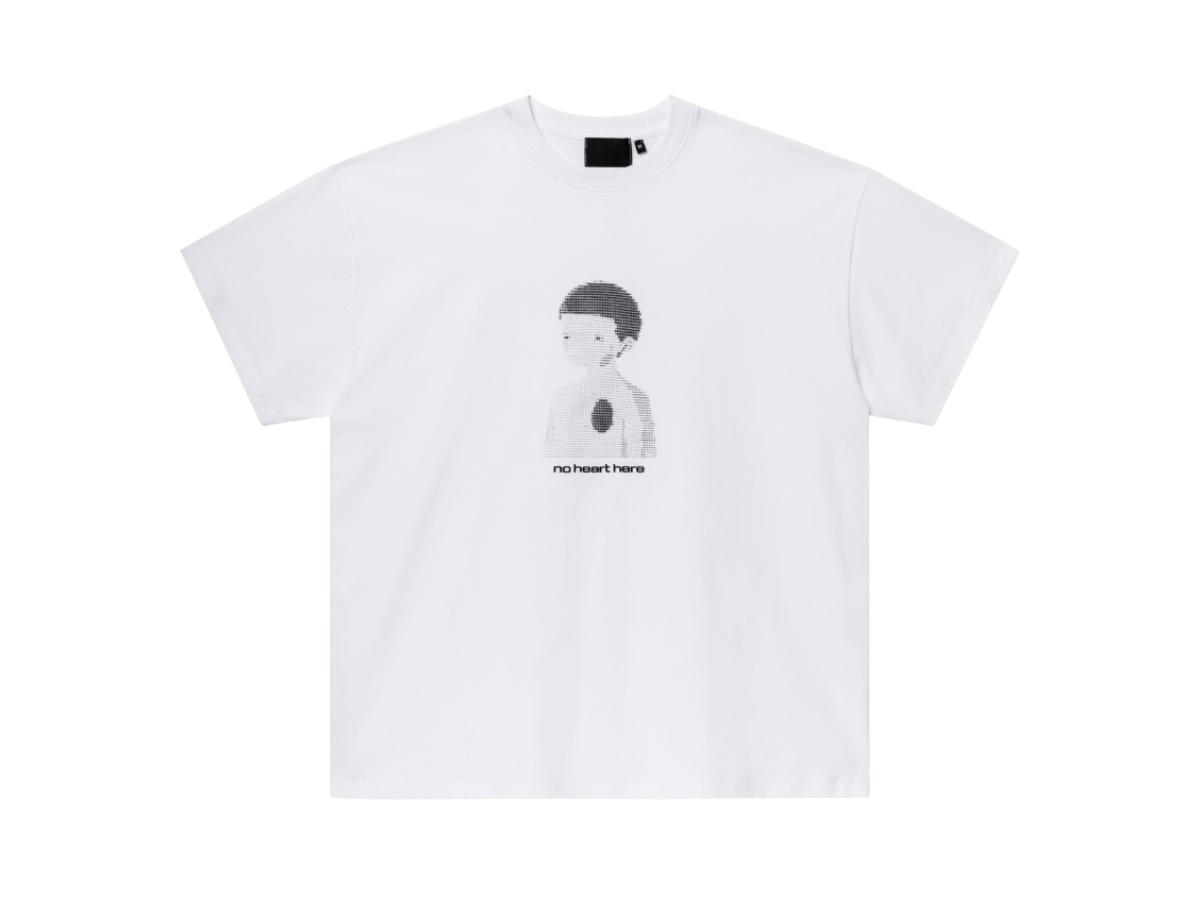 Gongkanthings Gongkan No Heart Here Tee White
