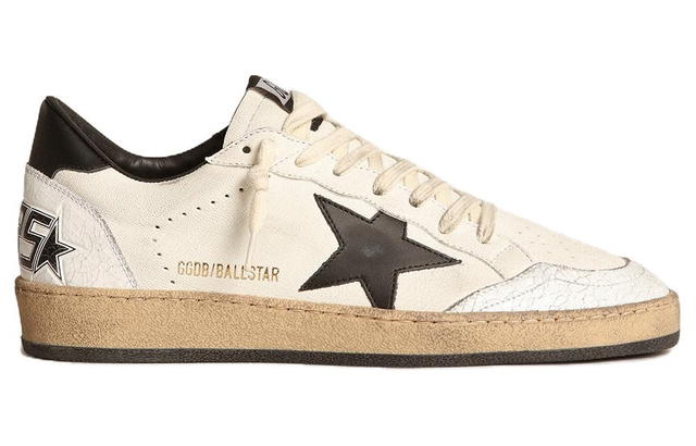 Golden Goose Golden Goose Ball Star Low Top Sneakers - White/Black - view 2