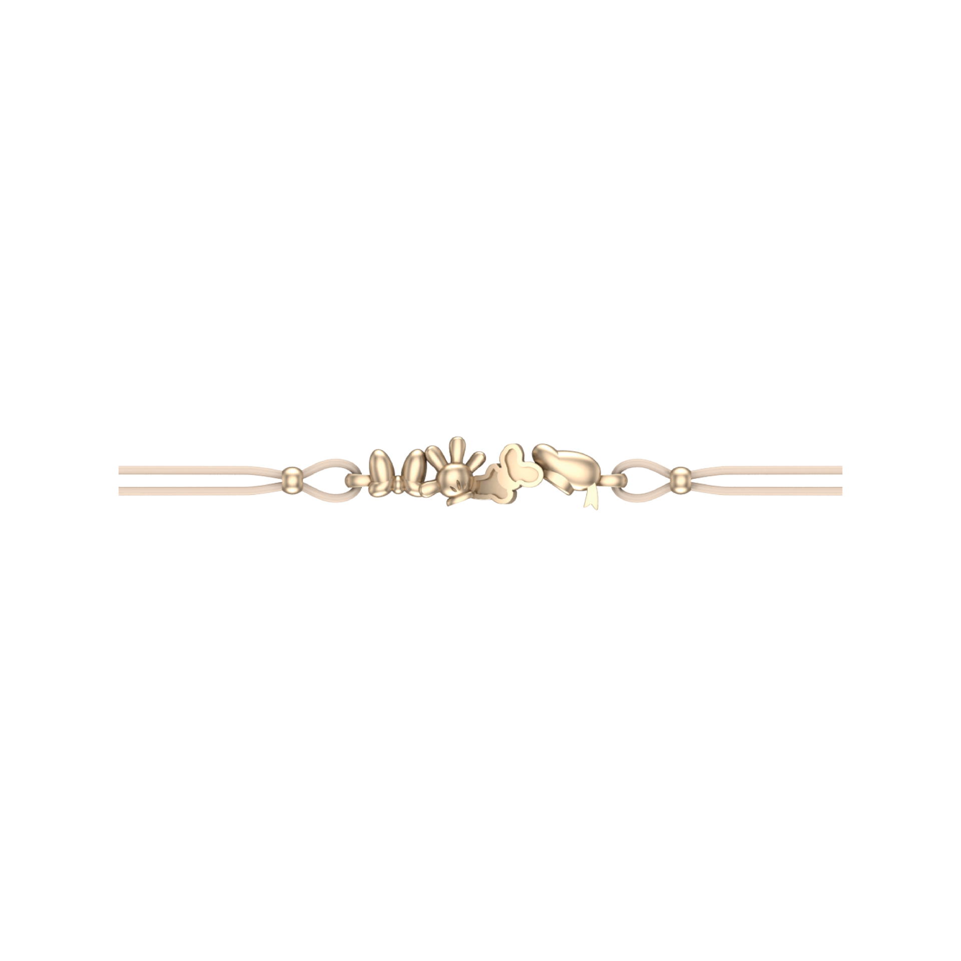 RAVIPA Gold Mickey and friends Bracelet