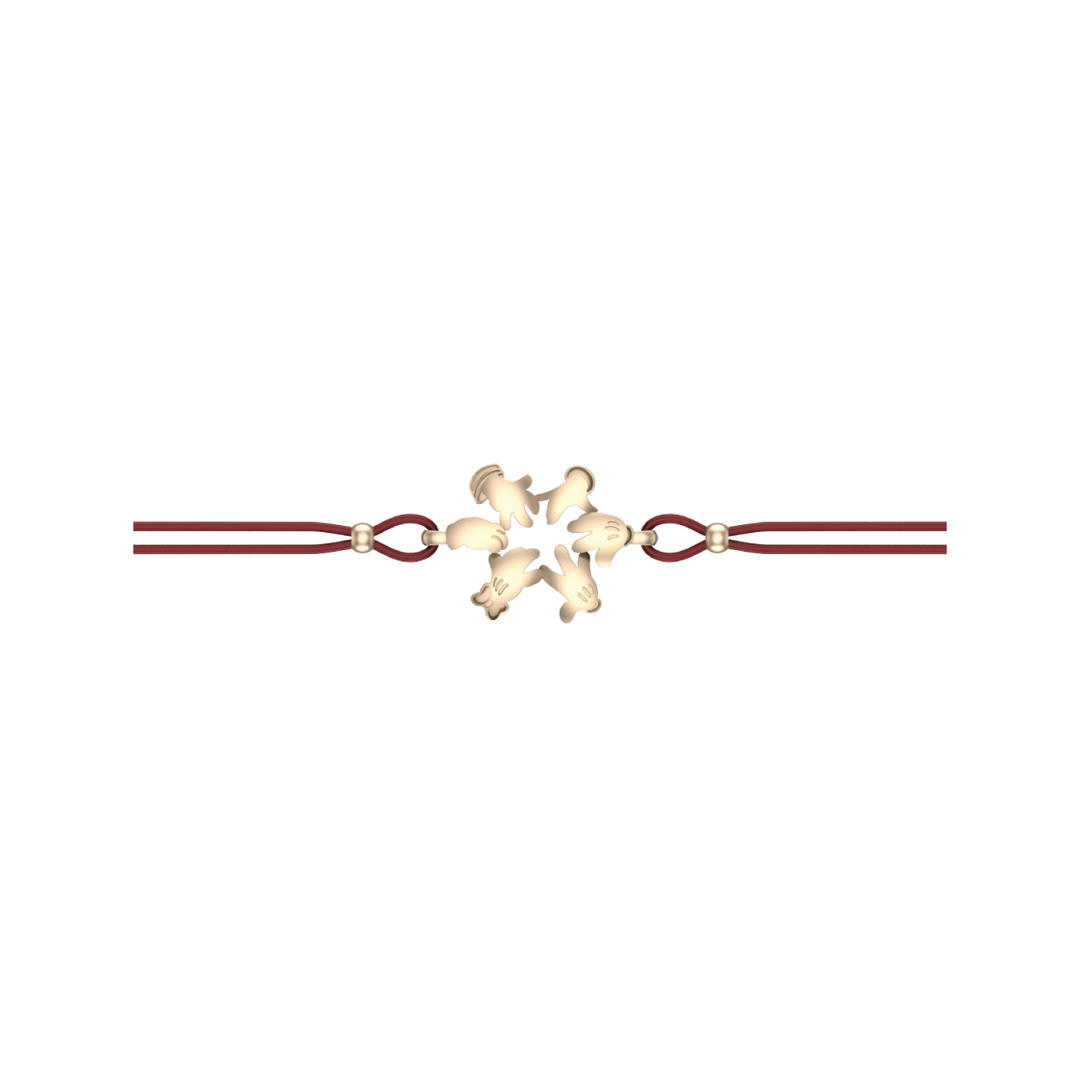 RAVIPA Gold Mickey Mouse Friendship Bracelet