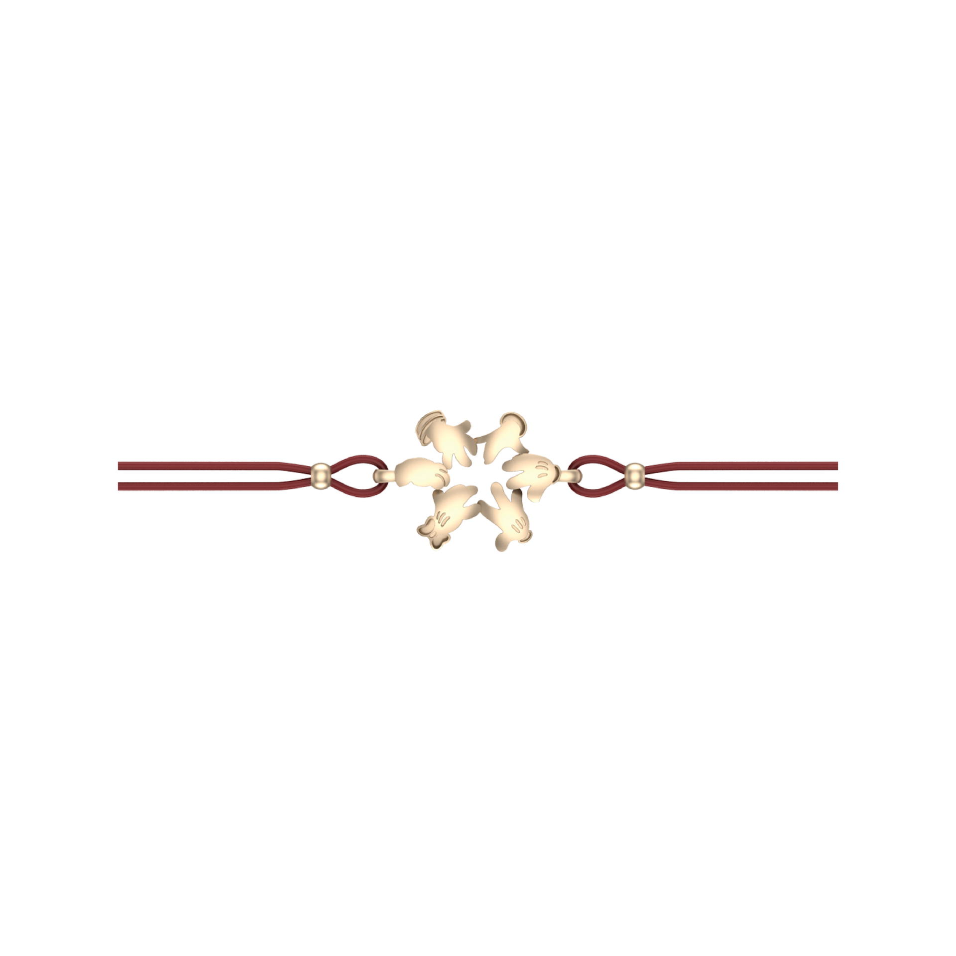 RAVIPA Gold Mickey Mouse Friendship Bracelet