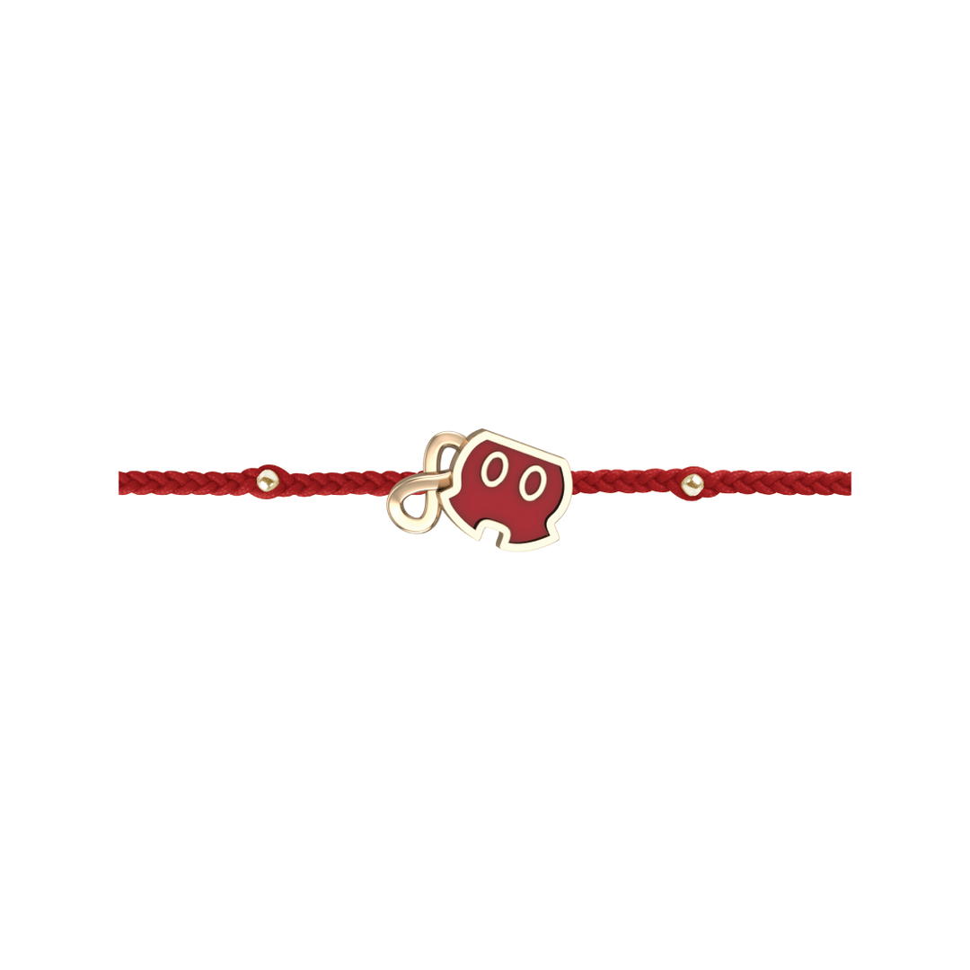 RAVIPA Gold Mickey Mouse Shorts Bracelet