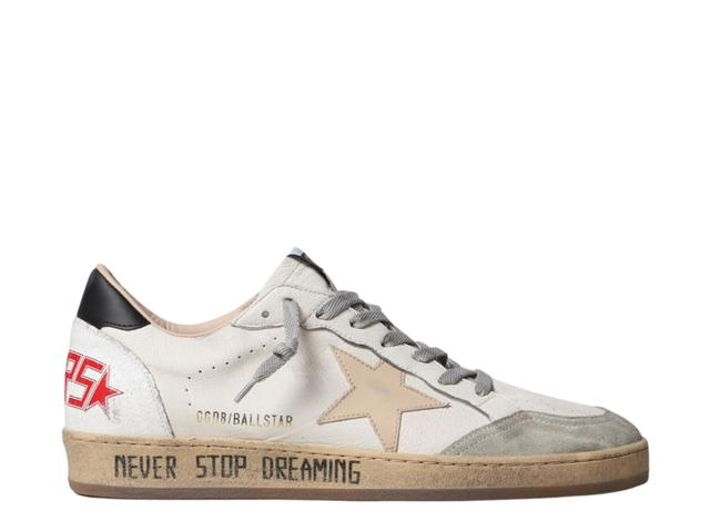 Golden Goose Golden Goose Ball Star Sneakers White Sand Black Heel Tab - view 1