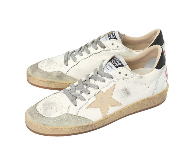 Golden Goose Golden Goose Ball Star Sneakers White Sand Black Heel Tab - view 2