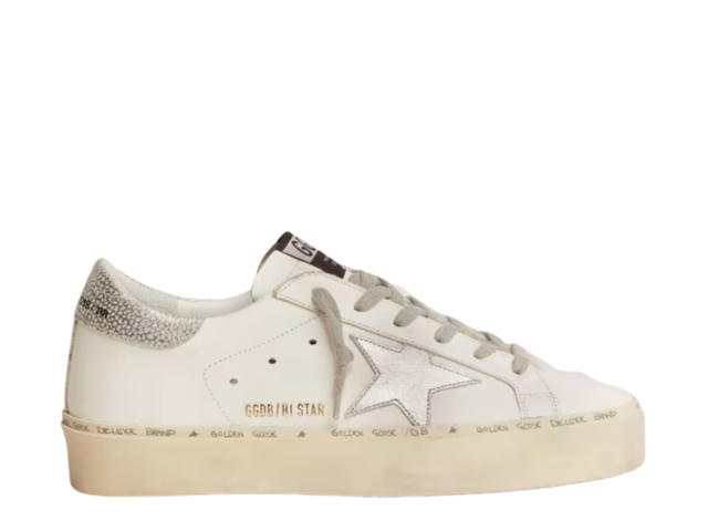 Golden Goose Golden Goose Hi Star Sneakers White Metallic Silver Heel Tab (W) - view 1