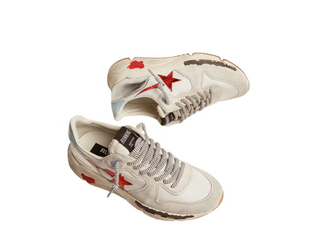 Golden Goose Golden Goose Running Sole Sneakers White Ice Gray Red (W) - view 2