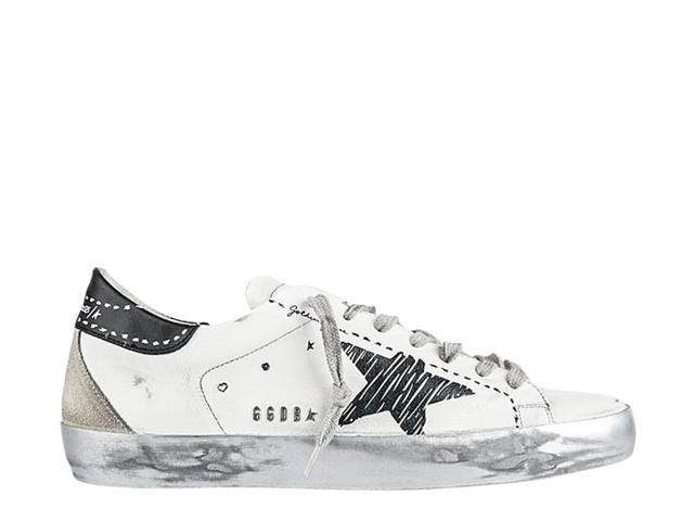 Golden Goose Golden Goose Super Star Metal Logo White Black Ice - view 1
