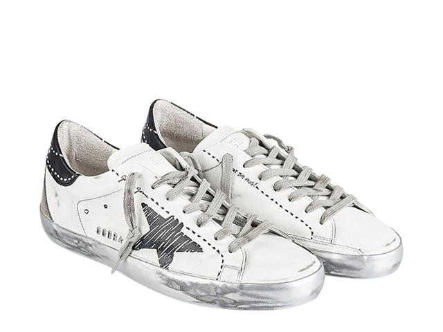 Golden Goose Golden Goose Super Star Metal Logo White Black Ice - view 2