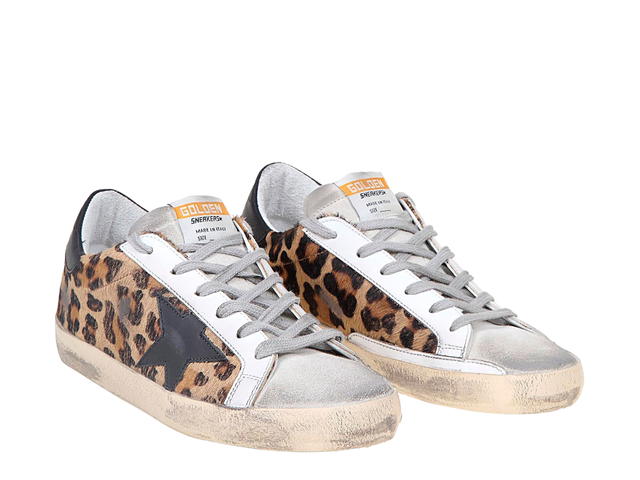 Golden Goose Golden Goose Superstar Sneakers Leopard Silver Black Tap (W) - view 3