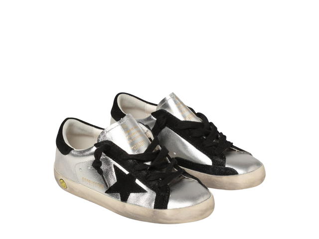 Golden Goose Golden Goose Superstar Sneakers Silver Black Heel Tab (GS) - view 2