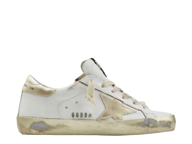 Golden Goose Golden Goose Superstar Sneakers Sparkle White Gold Heel Tab - view 1