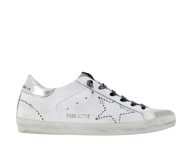 Golden Goose Golden Goose Superstar Sneakers Stitch White Silver Heel Tab (W) - view 1