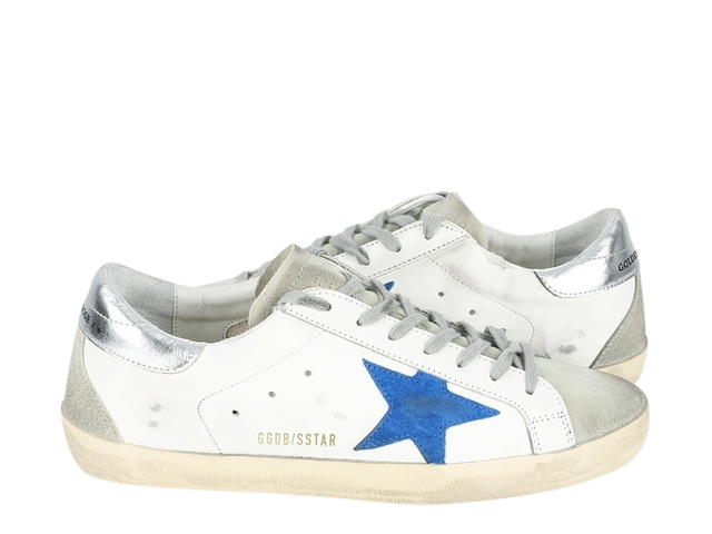 Golden Goose Golden Goose Superstar Sneakers White Electric Blue Silver Tab - view 3