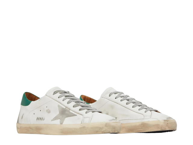 Golden Goose Golden Goose Superstar Sneakers White Green Heel Tab (W) - view 3