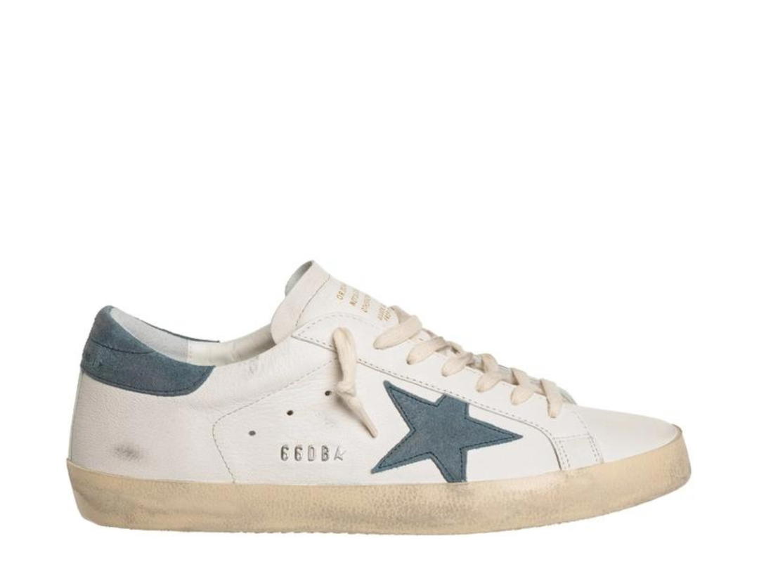 Golden Goose Golden Goose Superstar Sneakers White Green Tab