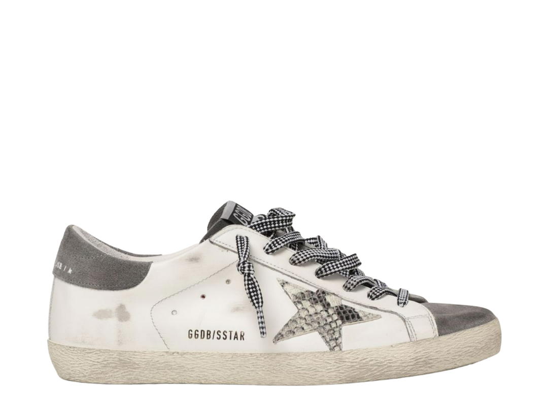 Golden Goose Golden Goose Superstar Sneakers White Grey Heel Tab