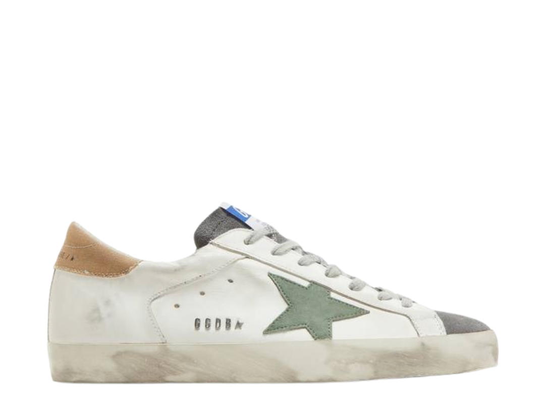 Golden Goose Golden Goose Superstar Sneakers White Light Brown Canvas Heel Tab