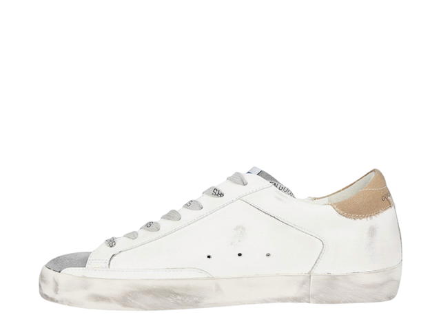 Golden Goose Golden Goose Superstar Sneakers White Light Brown Canvas Heel Tab - view 2