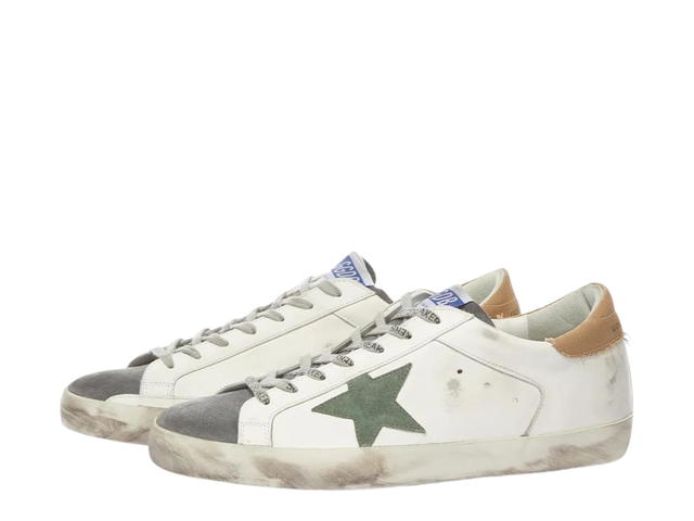 Golden Goose Golden Goose Superstar Sneakers White Light Brown Canvas Heel Tab - view 3