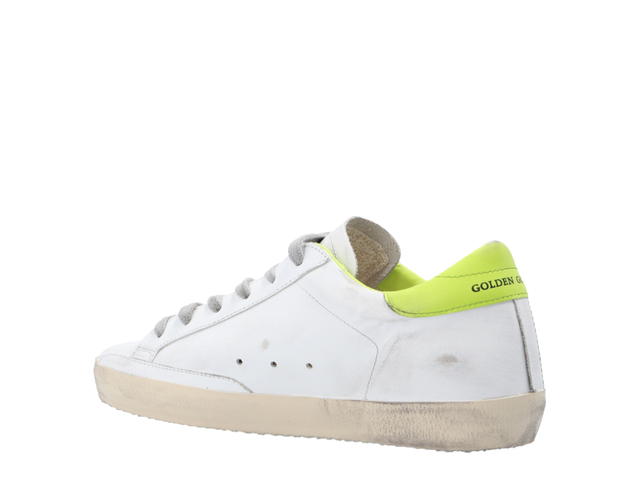 Golden Goose Golden Goose Superstar Sneakers White Lime Green Heel Tab (W) - view 2