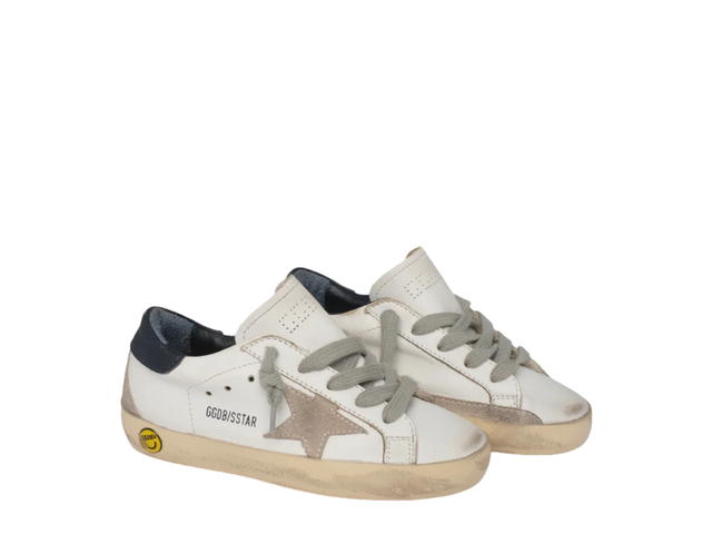 Golden Goose Golden Goose Superstar Sneakers White Navy Heel Tab (GS) - view 3