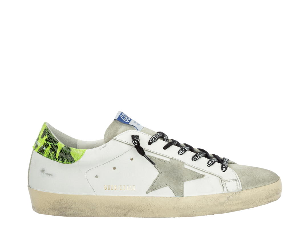 Golden Goose Golden Goose Superstar Sneakers White Neon Heel Tab