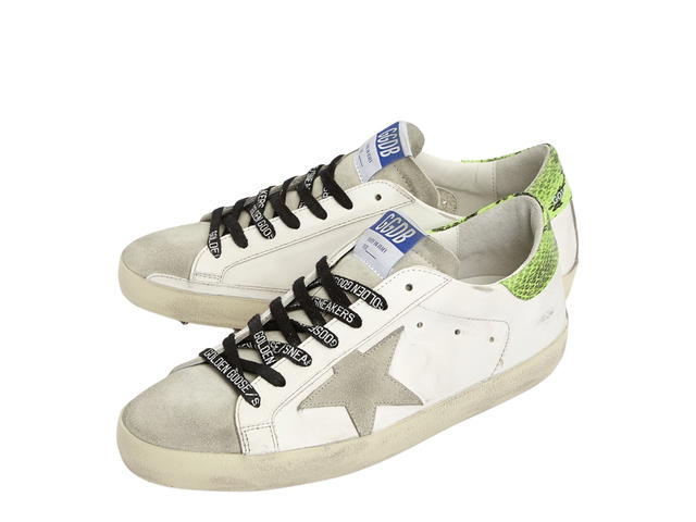 Golden Goose Golden Goose Superstar Sneakers White Neon Heel Tab - view 3